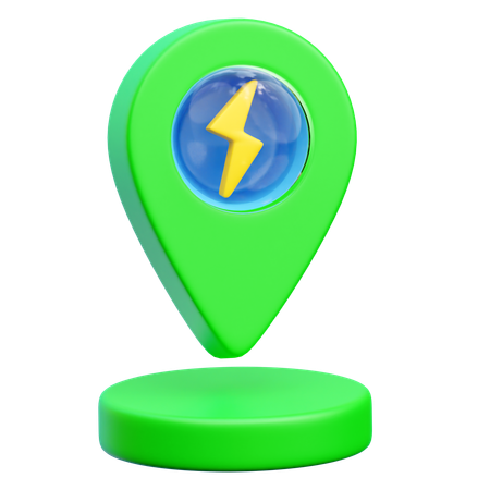 Charging Location  3D Icon