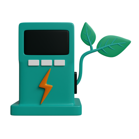 Charging Renewable  3D Icon