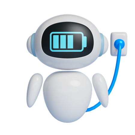 Charging Robot  3D Icon