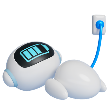 Charging Robot  3D Icon