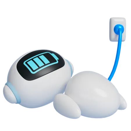 Charging Robot  3D Icon