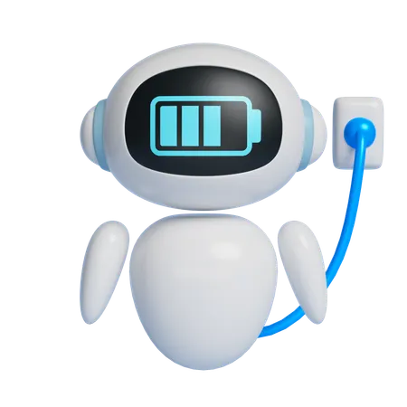 Charging Robot  3D Icon