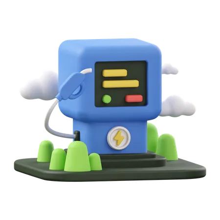 Charging Station  3D Icon