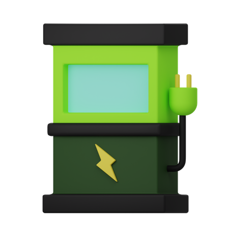 Charging Station 3D Icon