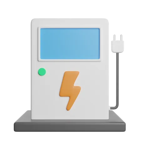 Charging Station Energy 3D Icon
