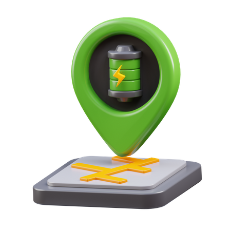 Charging Station Location  3D Icon