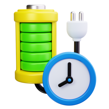 Charging Time  3D Icon