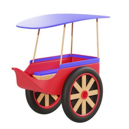 Le chariot  3D Illustration