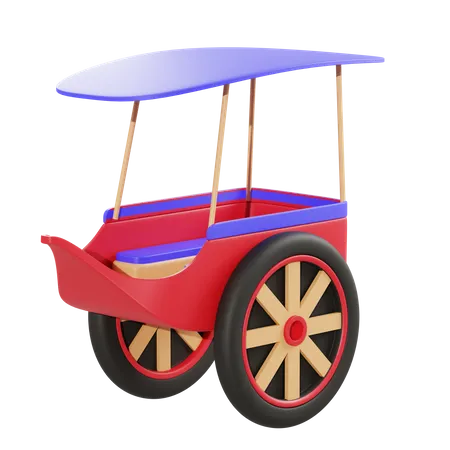 Le chariot  3D Illustration