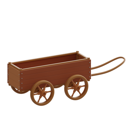 Le chariot  3D Icon
