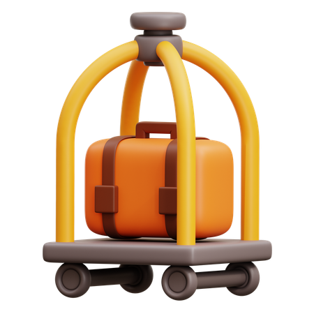 Chariot à bagages  3D Icon