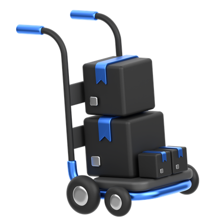 Chariot à colis  3D Icon