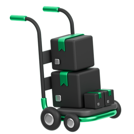 Chariot à colis  3D Icon