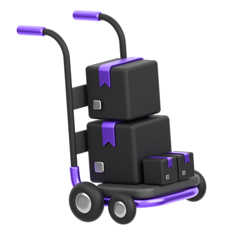 Chariot à colis  3D Icon