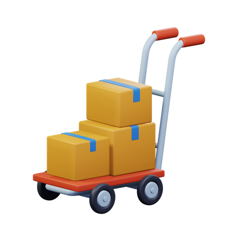 Chariot à colis  3D Icon