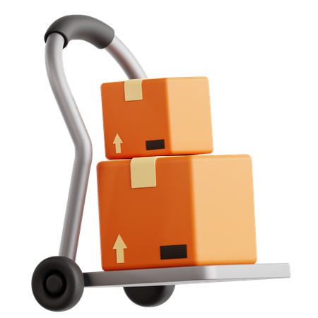 Chariot à colis  3D Icon