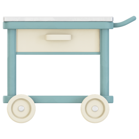 Chariot d'hôpital  3D Icon