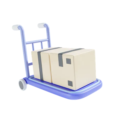 Chariot à marchandises  3D Icon