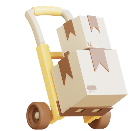 Chariot de chargement  3D Icon
