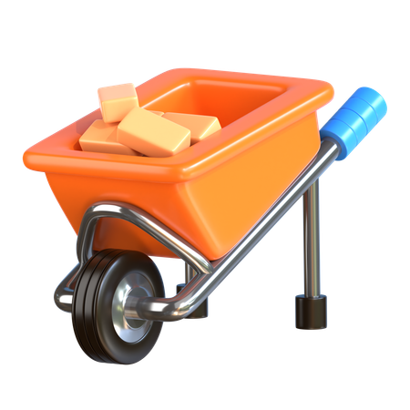 Chariot de construction  3D Icon