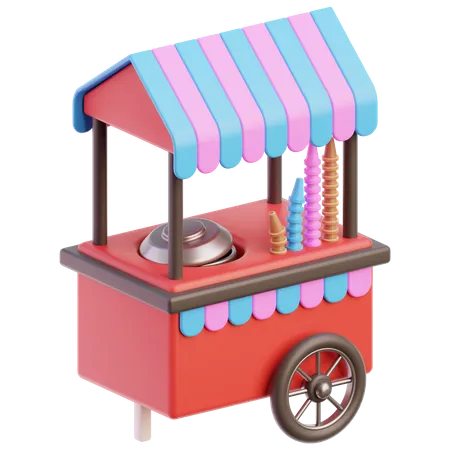 Chariot de glace  3D Icon