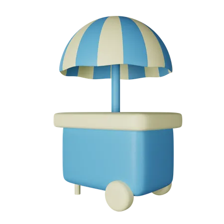 Chariot de glace  3D Icon
