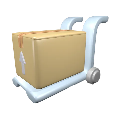 Chariot de livraison  3D Illustration