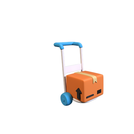 Chariot de livraison  3D Illustration