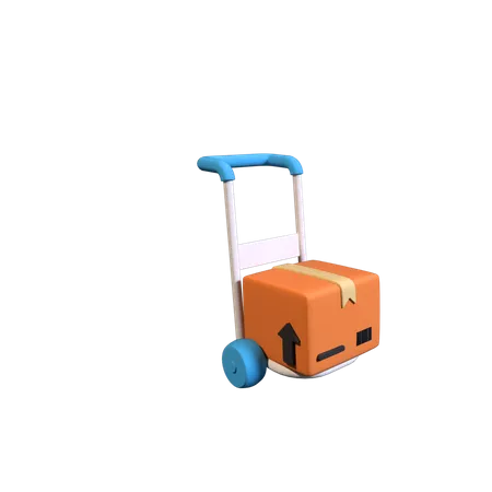 Chariot de livraison  3D Illustration