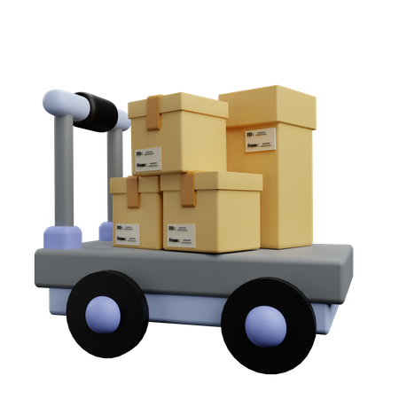 Chariot d'expédition  3D Icon