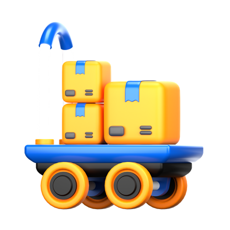 Chariot logistique  3D Icon