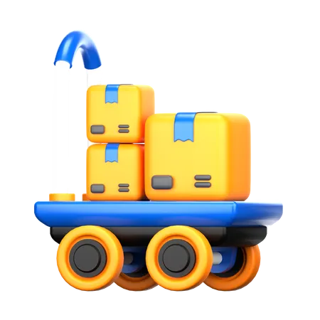 Chariot logistique  3D Icon