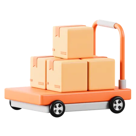 Chariot logistique  3D Icon