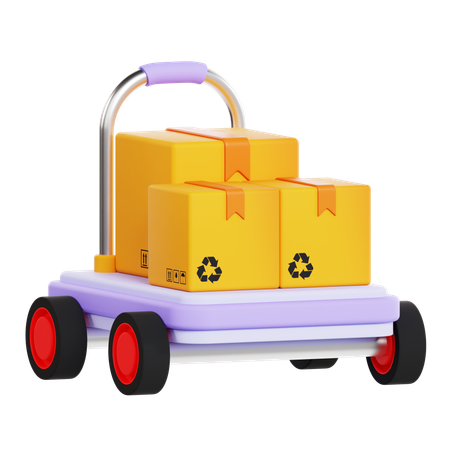 Chariot logistique  3D Icon