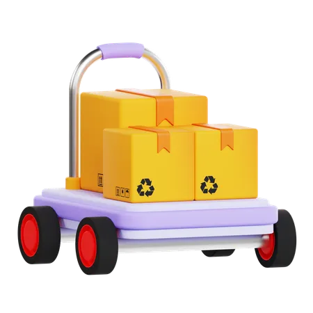 Chariot logistique  3D Icon