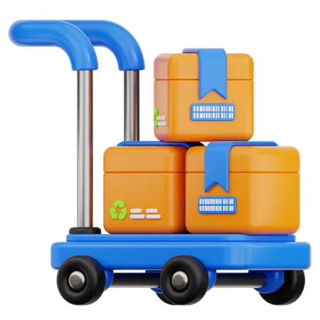 Chariot logistique  3D Icon