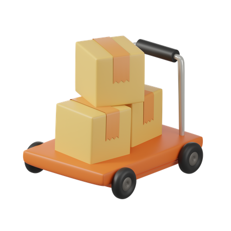 Chariot logistique  3D Icon