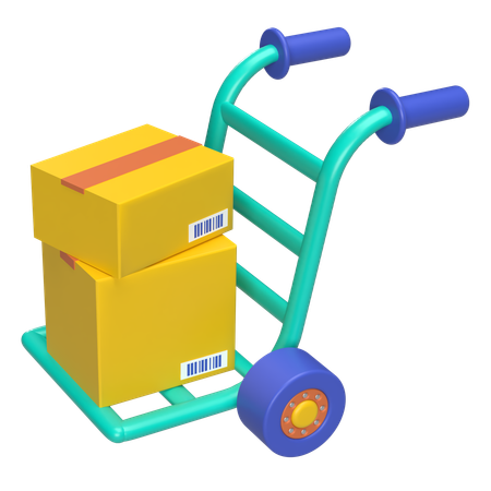 Chariot logistique  3D Icon