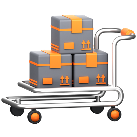 Chariot logistique  3D Icon