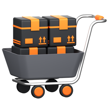 Chariot logistique  3D Icon