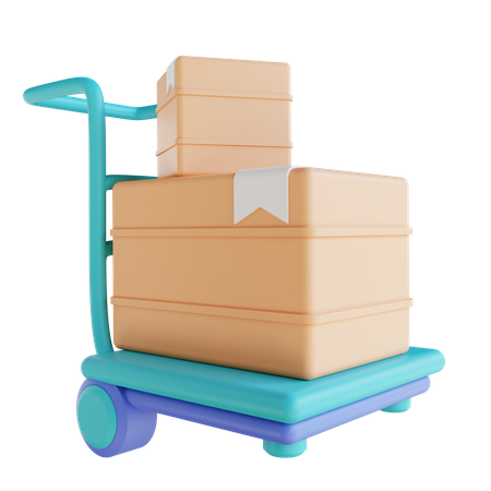 Chariot logistique  3D Icon