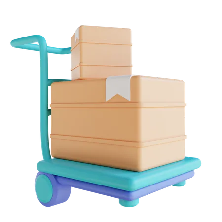 Chariot logistique  3D Icon