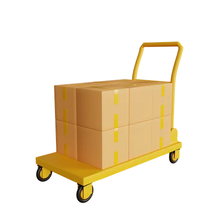 Chariot logistique  3D Icon