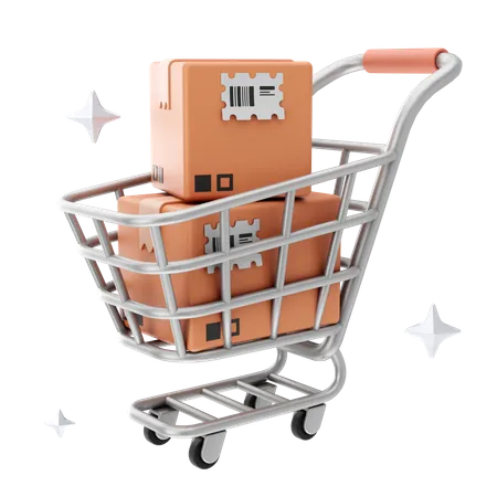 Chariot logistique  3D Icon