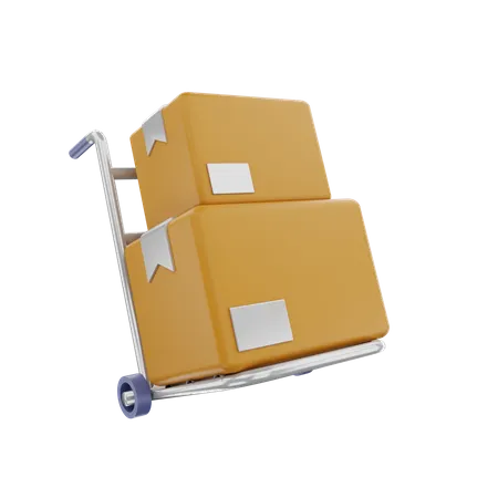 Chariot logistique  3D Icon