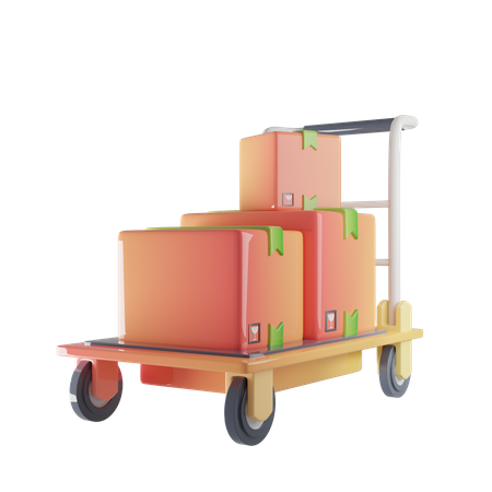 Chariot logistique  3D Icon