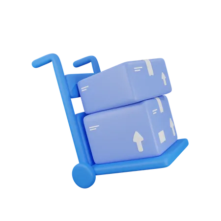 Chariot logistique  3D Icon