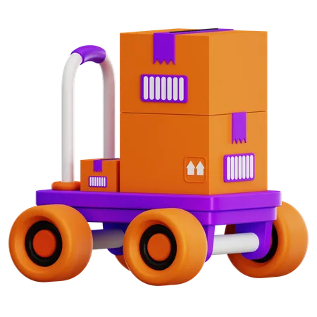 Chariot logistique  3D Icon