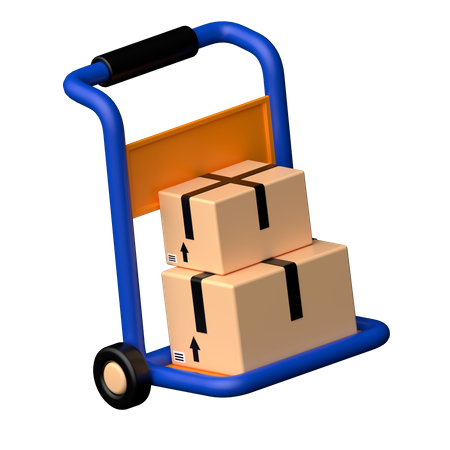 Chariot logistique  3D Icon