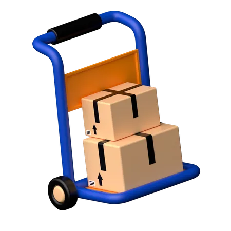 Chariot logistique  3D Icon